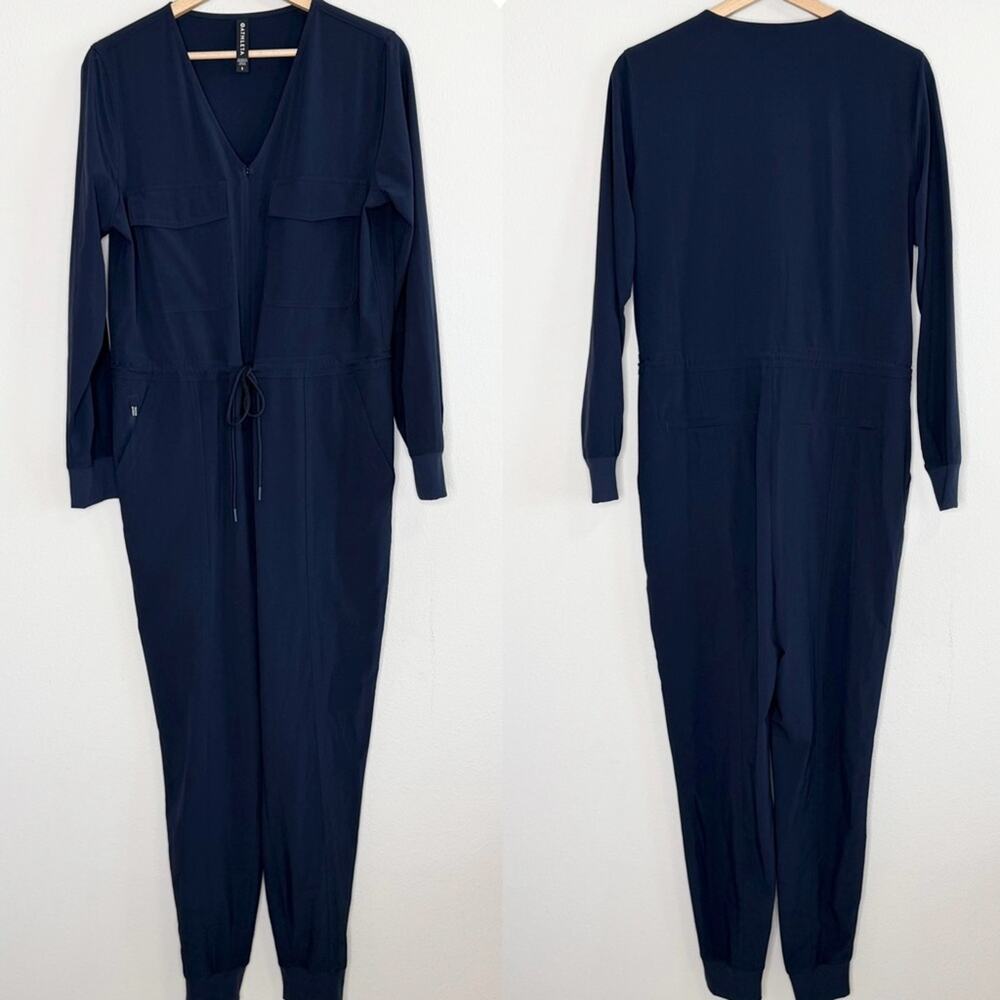 Athleta Zuma Navy Blue Women's Jumpsuit Size Small - Picture 3 of 5